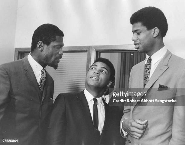 At a meeting of the Negro Industrial and Economic Union organized by football great Jim Brown, a group of top African American athletes from...