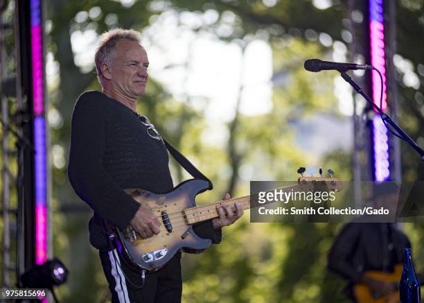 Sting performing on Good Morning America in Central Park during Fleet Week New York 2018, May 25, 2018. Image courtesy Petty Officer 1st Class...