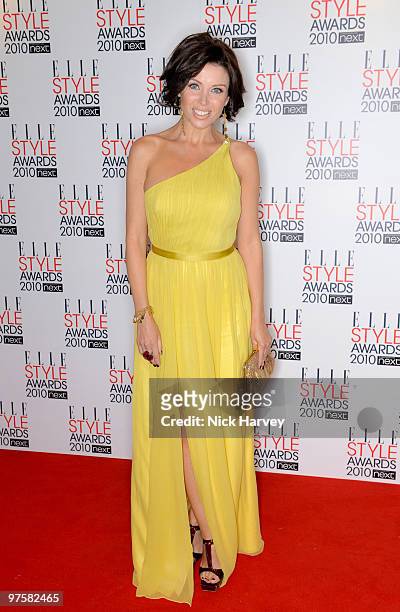 Dannii Minogue attends the ELLE Style Awards 2010 at Grand Connaught Rooms on February 22, 2010 in London, England.