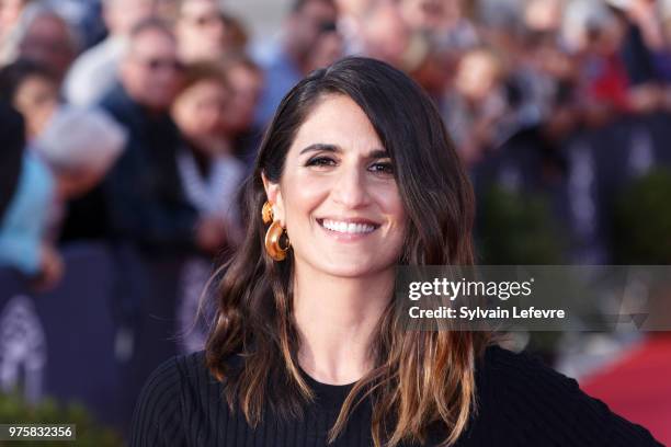 Geraldine Nakache attends red carpet photocall during Cabourg Film Festival day 3 on June 15, 2018 in Cabourg, France.