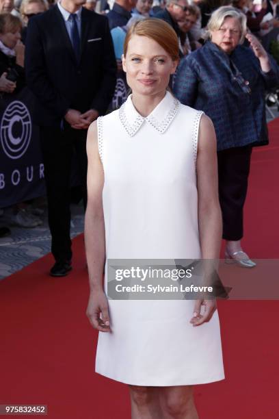 Melanie Thierry attends red carpet photocall during Cabourg Film Festival day 3 on June 15, 2018 in Cabourg, France.