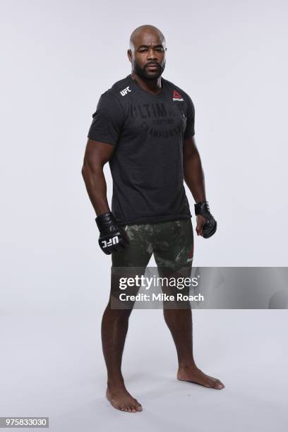 Rashad Evans poses for a portrait during a UFC photo session on June 6, 2018 in Chicago, Illinois.