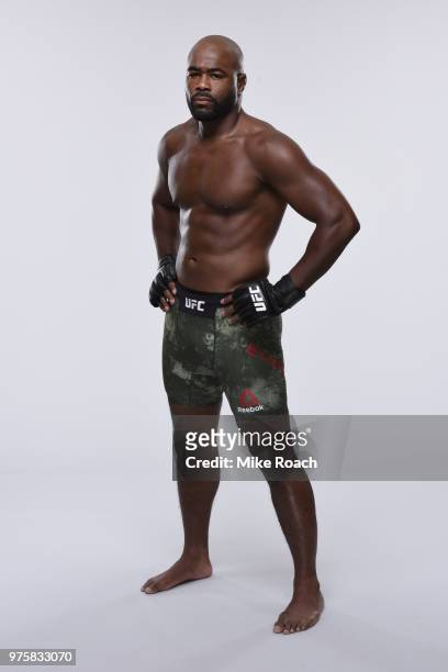 Rashad Evans poses for a portrait during a UFC photo session on June 6, 2018 in Chicago, Illinois.