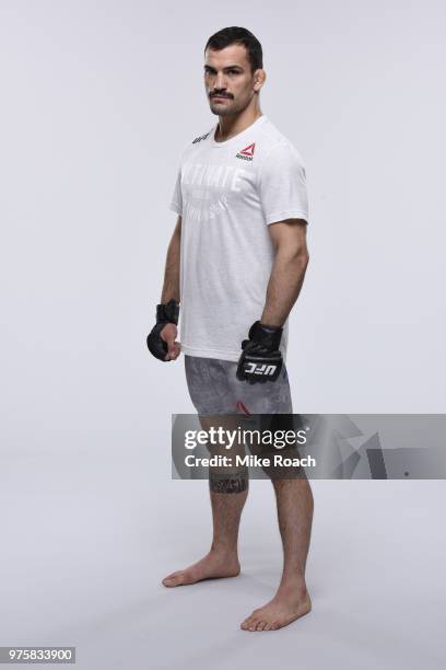 Mirsad Bektic of Bosnia poses for a portrait during a UFC photo session on June 6, 2018 in Chicago, Illinois.