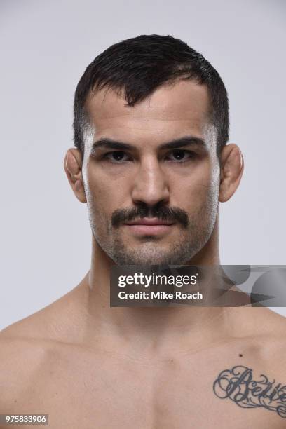 Mirsad Bektic of Bosnia poses for a portrait during a UFC photo session on June 6, 2018 in Chicago, Illinois.