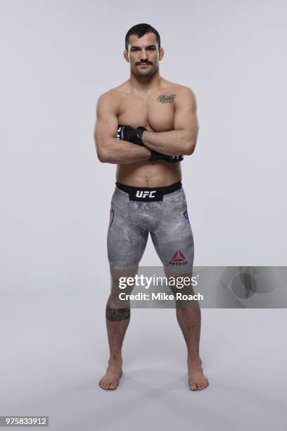 Mirsad Bektic of Bosnia poses for a portrait during a UFC photo session on June 6, 2018 in Chicago, Illinois.