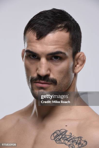 Mirsad Bektic of Bosnia poses for a portrait during a UFC photo session on June 6, 2018 in Chicago, Illinois.