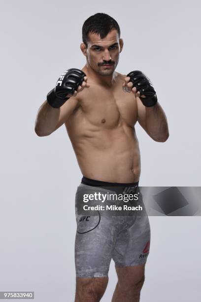 Mirsad Bektic of Bosnia poses for a portrait during a UFC photo session on June 6, 2018 in Chicago, Illinois.