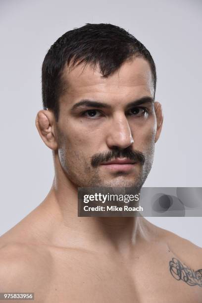 Mirsad Bektic of Bosnia poses for a portrait during a UFC photo session on June 6, 2018 in Chicago, Illinois.