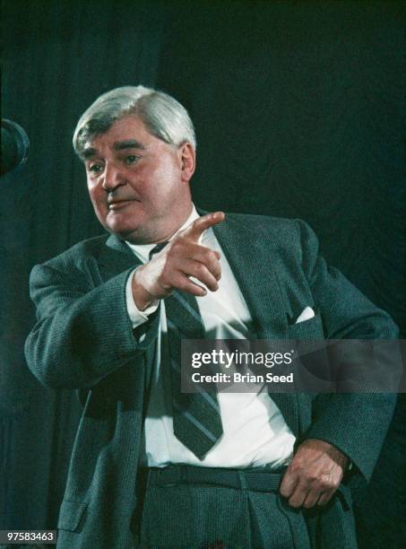 Labour party politician and creator of British National Health Service as Minister of Health in the Attlee Government, Aneurin Bevan addressing...