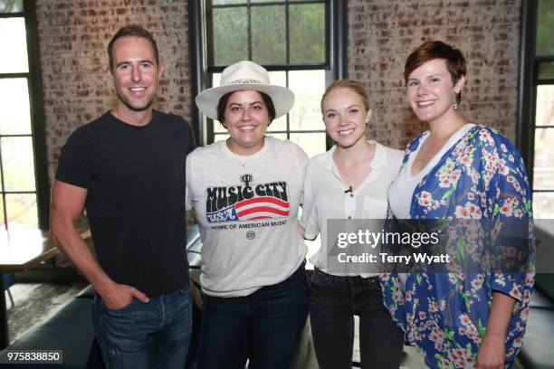 Tommy Moore, Samantha Thornton, Danielle Bradbery and Hailee M Hunt attend ACM Lifting Lives Music Camp at The Wildhorse Saloon on June 15, 2018 in...