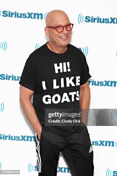 Personality Howie Mandel visits the SiriusXM Studios on June 15, 2018 in New York City.