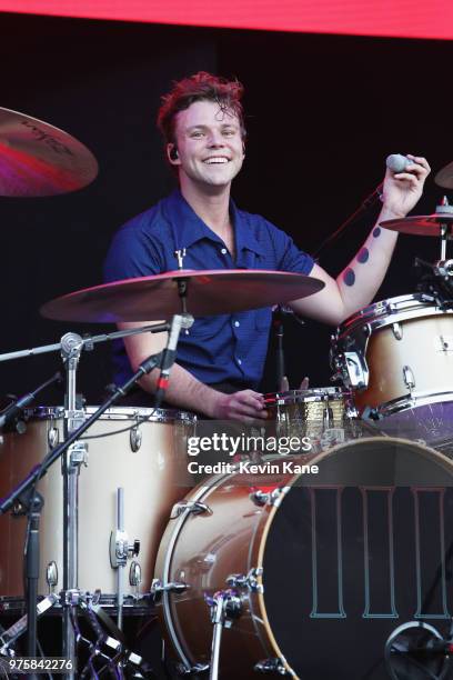 Ashton Irwin of 5 Seconds of Summer performs onstage during 2018 BLI Summer Jam at Northwell Health at Jones Beach Theater on June 15, 2018 in...