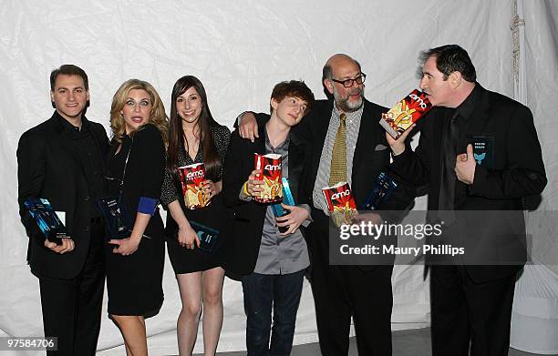 Actors Michael Stuhlbarg, Sari Lennick, Jessica McManus, Aaron Wolff, Fred Melamed and Richard Kind attend The 25th Spirit Awards Official Gift...