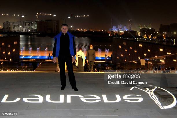 Sergey Bubka attends the Laureus Welcome Party part of the Laureus Sports Awards 2010 at the Fairmount Hotel on March 9, 2010 in Abu Dhabi, United...