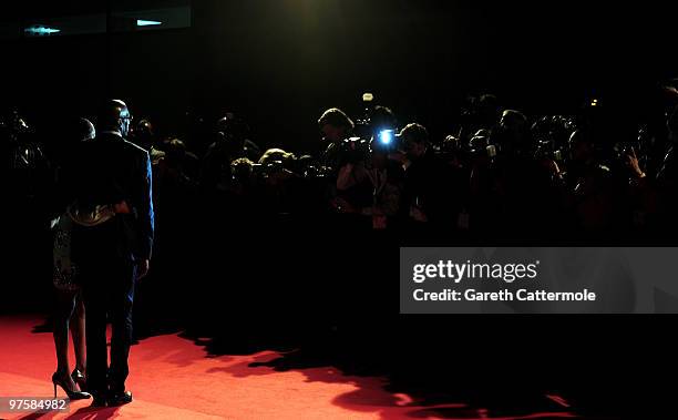 Laureus World Sports Academy President Edwin Moses and Michelle attend the Laureus Welcome Party part of the Laureus Sports Awards 2010 at the...