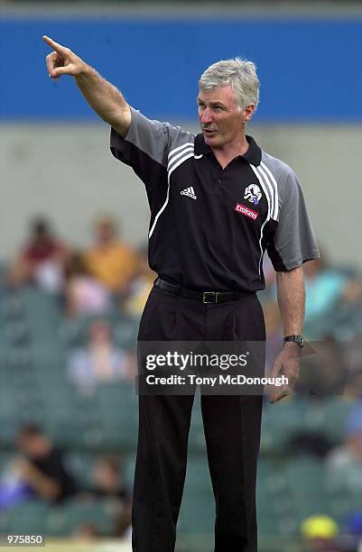 Michael Malthouse coach for Collingwood walks out onto Subiaco oval for the first time after leaving the West Coast eagles to coach Collingwood....