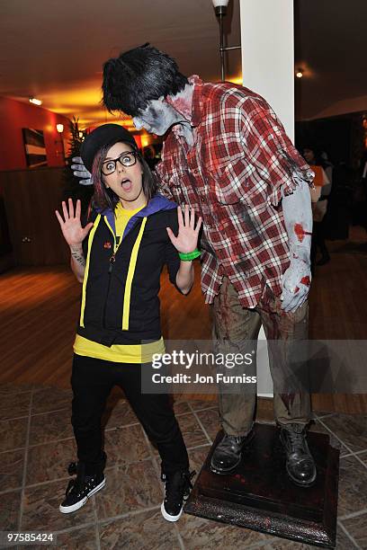 Lady Sovereign attends the launch of SAW Alive - the World's most extreme live horror maze at Thorpe Park on March 9, 2010 in Chertsey, England.
