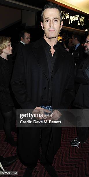 Rupert Everett arrives at the World Premiere of 'Love Never Dies', at the Adelphi Theatre on March 9, 2010 in London, England.