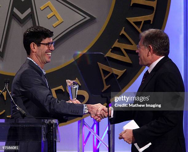 Chairman of the Walt Disney Studios, Rich Ross, and Robert Zemeckis, recipient of the Lifetime Achivement Award attend the 47th Annual ICG Publicist...