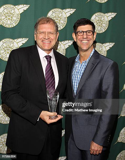 Robert Zemeckis, recipient of the Lifetime Achivement Award and Chairman of the Walt Disney Studios, Rich Ross, attend the 47th Annual ICG Publicist...