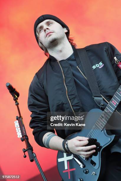 Michael Clifford of 5 Seconds of Summer performs onstage during 2018 BLI Summer Jam at Northwell Health at Jones Beach Theater on June 15, 2018 in...