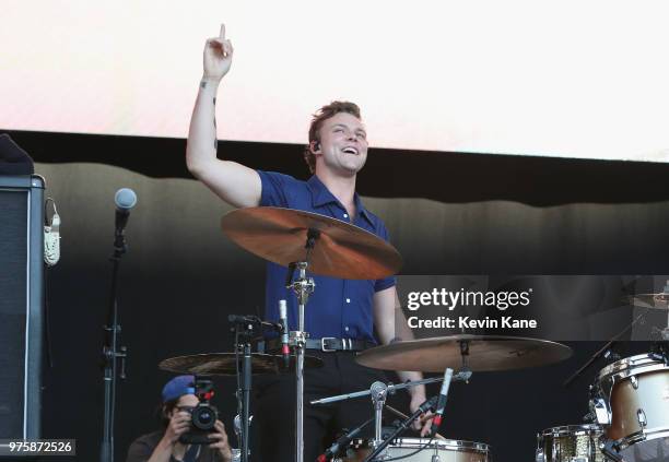 Ashton Irwin of 5 Seconds of Summer performs onstage during 2018 BLI Summer Jam at Northwell Health at Jones Beach Theater on June 15, 2018 in...