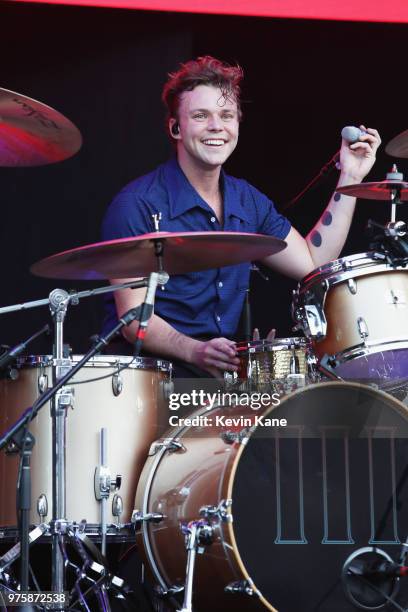 Ashton Irwin of 5 Seconds of Summer performs onstage during 2018 BLI Summer Jam at Northwell Health at Jones Beach Theater on June 15, 2018 in...