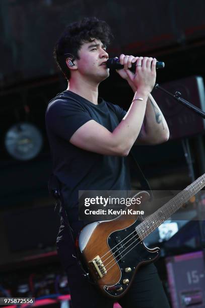 Calum Hood of 5 Seconds of Summer performs onstage during 2018 BLI Summer Jam at Northwell Health at Jones Beach Theater on June 15, 2018 in Wantagh,...