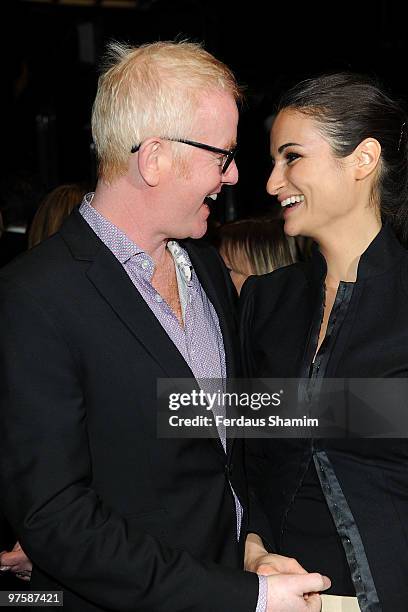 Chris Evans and Natasha Shishmanian attend the premiere of Love Never Dies, at the Adelphi Theatre on March 9, 2010 in London, England.