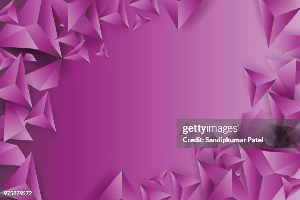 abstract 3d geometric, polygonal, triangle - quartz texture stock illustrations