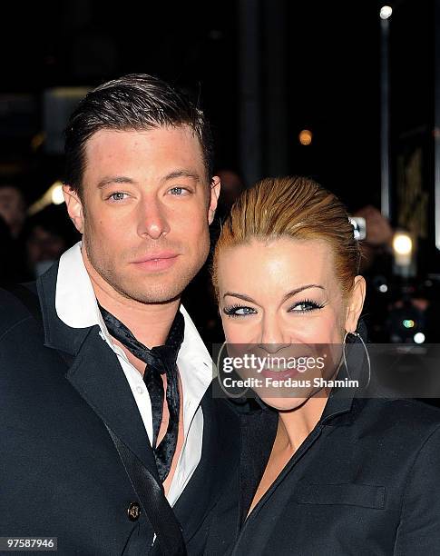 Duncan James and Sheridan Smith attend the Premiere of Love Never Dies on March 9, 2010 in London, England.