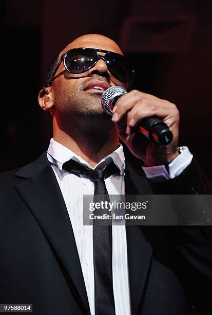 Craig David performs live to promote his new album 'Signed Sealed Delivered' at Scala on March 9, 2010 in London, England.