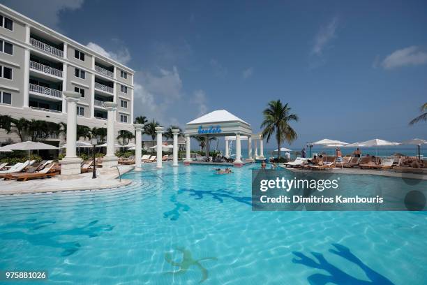 View of Sandals Royal Bahamian Spa Resort & Offshore Island on June 15, 2018 in Nassau, Bahamas.