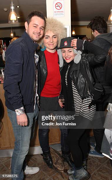 Danny Dyer, Lois and Jaime Winstone attend the launch of SAW Alive - the World's most extreme live horror maze at Thorpe Park on March 9, 2010 in...