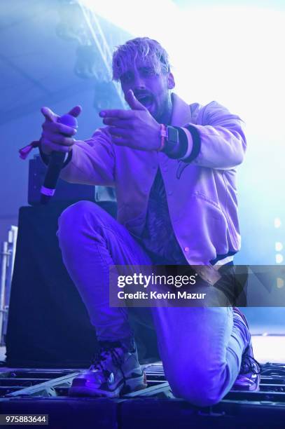 Matthew Russell of Cheat Codes performs on the Pavillion stage during the 2018 Firefly Music Festival on June 15, 2018 in Dover, Delaware.