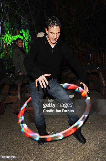 Gary Lucy attends the launch of SAW Alive - the World's most extreme live horror maze at Thorpe Park on March 9, 2010 in Chertsey, England.