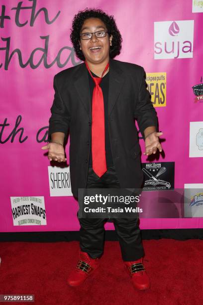 Nathan Arenas attends Jillian Estell's red carpet birthday party with a purpose benefitting The Celiac Disease Foundation on June 15, 2018 in Los...