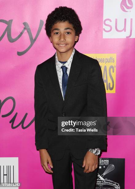 Anderson Zane attends Jillian Estell's red carpet birthday party with a purpose benefitting The Celiac Disease Foundation on June 15, 2018 in Los...