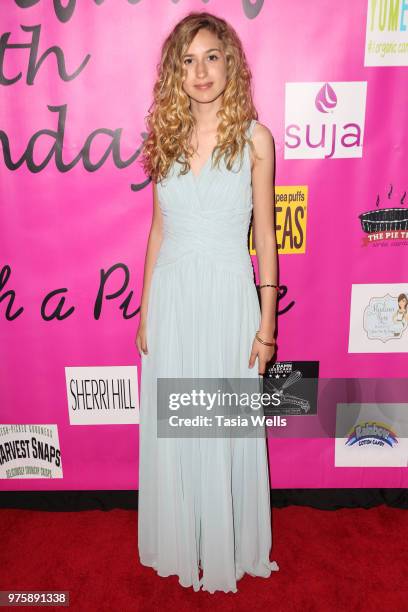 Trinity Rose attends Jillian Estell's red carpet birthday party with a purpose benefitting The Celiac Disease Foundation on June 15, 2018 in Los...