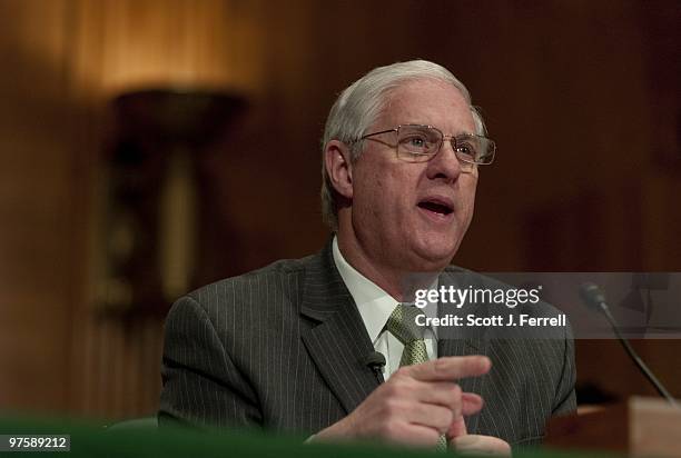 Dennis Van Roekel, president of the National Education Association , during the Senate Health, Education, Labor and Pensions hearing on the...