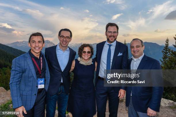 Eric Davis, Ricardo Romero, Traci Des Jardins, Hunter Lewis, Jon Werther attend the FOOD & WINE 36th annual FOOD & WINE Classic in Aspen at the top...