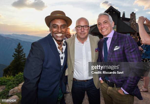 Marcus Samuelsson, Andrew Zimmern, and Geoffrey Zakarian attend the FOOD & WINE 36th annual FOOD & WINE Classic in Aspen at the top of Aspen Mountain...