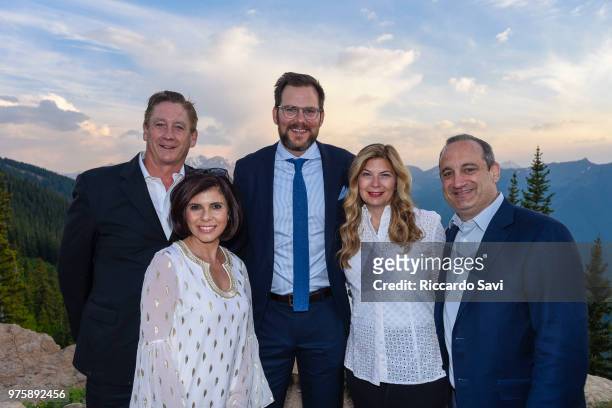 Tom Bair, Doreen Bair, Hunter Lewis, Sue Werther, and Jon Werther attend the FOOD & WINE 36th annual FOOD & WINE Classic in Aspen at the top of Aspen...