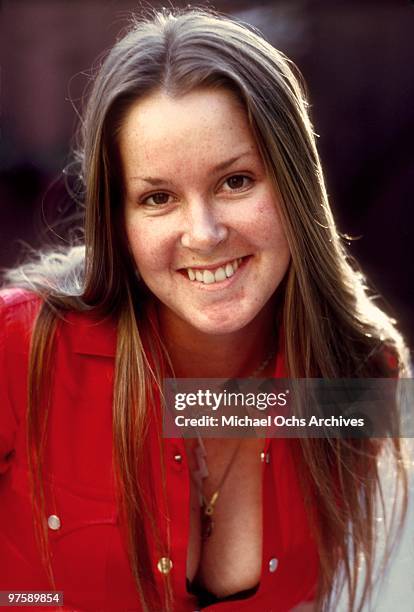 Guitarist Lita Ford of the rock band 'The Runaways' poses for a portrait iat her family's home in November 1976 in Los Angeles, California.