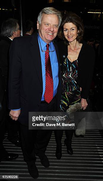 Sir Michael Grade and wife arrive at the world premiere of "Love Never Dies" at the Adelphi Theatre on March 9, 2010 in London, England.