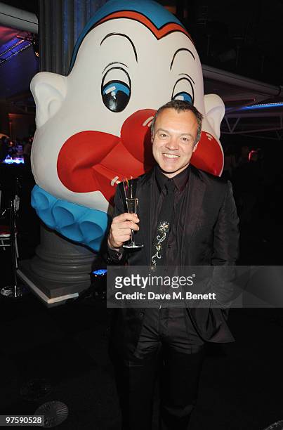 Graham Norton attends the afterparty following the world premiere of "Love Never Dies" at the Old Billingsgate Market on March 9, 2010 in London,...