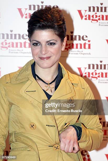 Bianca Nappi attends the "Mine Vaganti" premiere at Auditorium Della Conciliazione on March 9, 2010 in Rome, Italy.