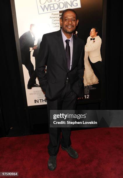 Actor Forest Whitaker attends the premiere of "Our Family Wedding" at AMC Loews Lincoln Square 13 theater on March 9, 2010 in New York City.