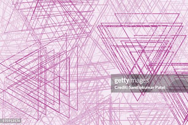 polygonale rahmeneck abstrakte draht - wire frame model stock-grafiken, -clipart, -cartoons und -symbole